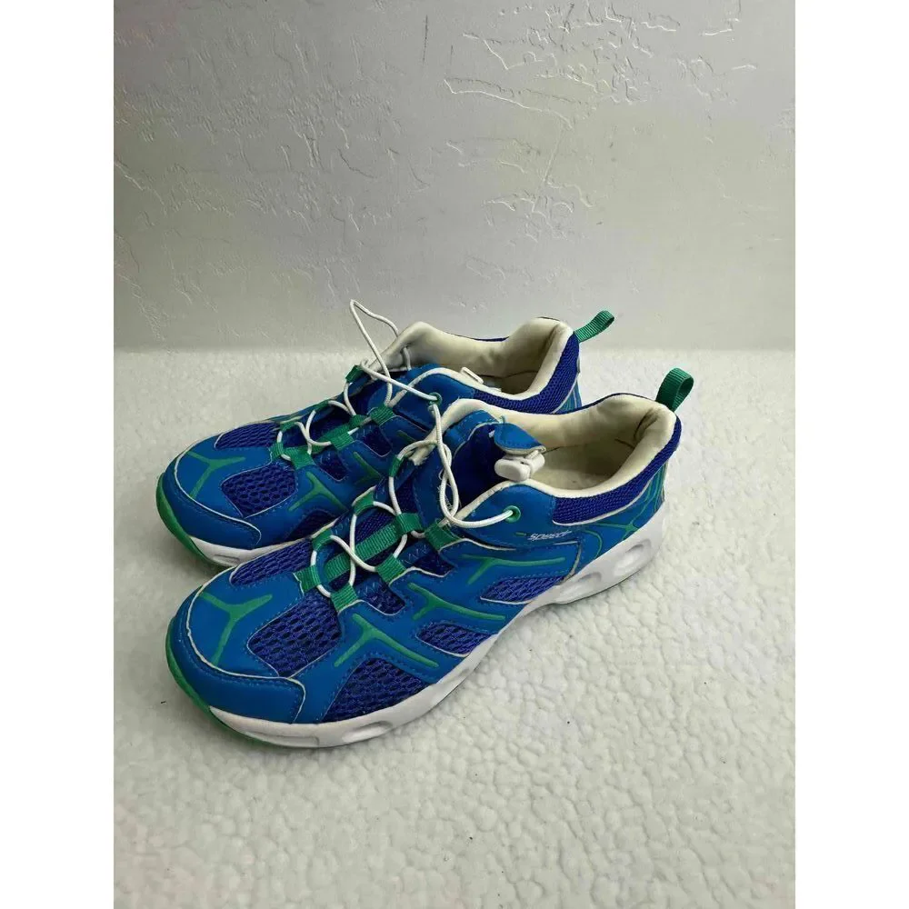 Speedo Blue Green Breathable Mesh Athletic Water Sneakers Womens‎ Size 8